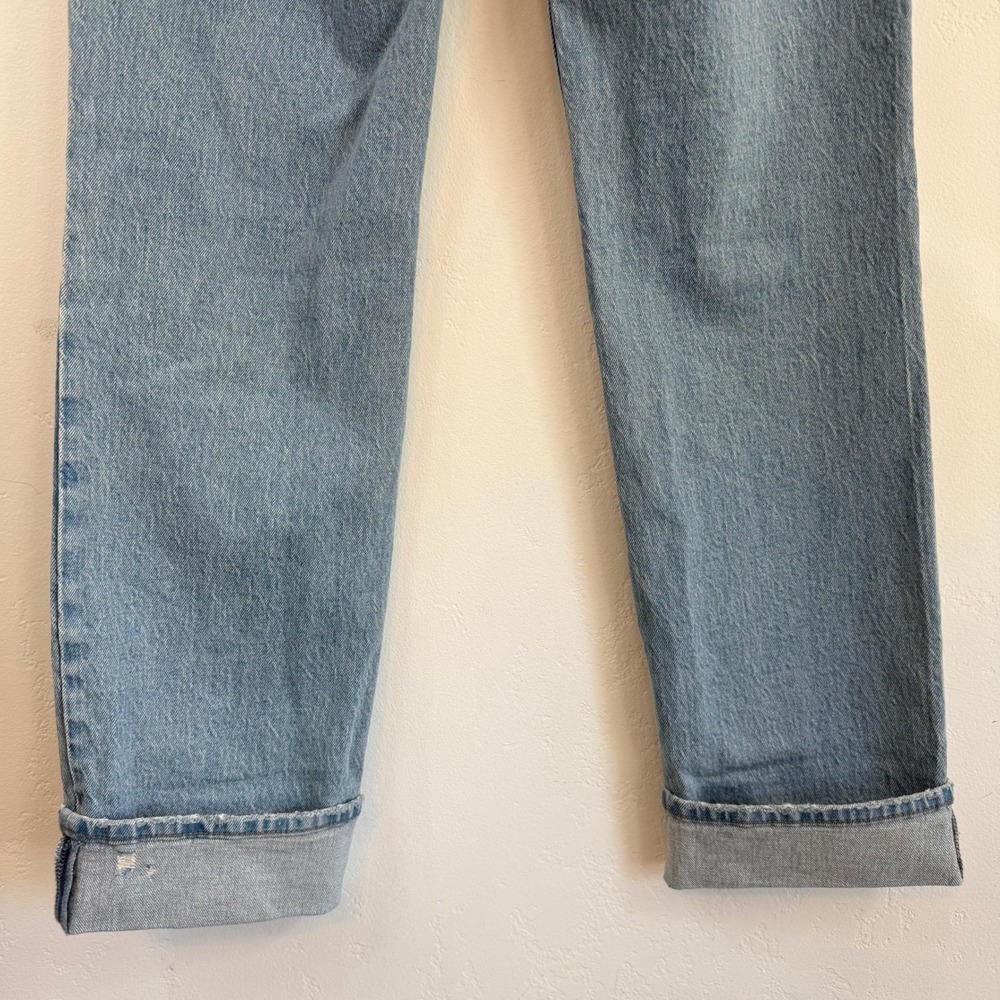 Abercrombie & Fitch 90s Straight Ultra High Rise Denim Jeans Light Blue 26 2L - Picture 7 of 12